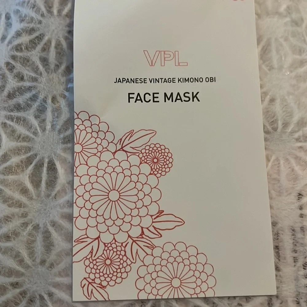 NWT VPL Japanese Vintage Kimono face mask